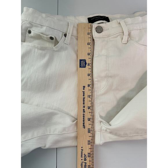 Banana Republic Sculpt Skinny High Rise White Jeans Casual Stretch Workwear 8 - Picture 7 of 8